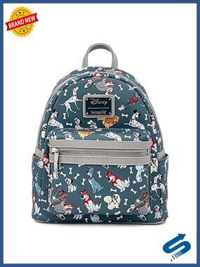 Loungefly Disney Dogs Mini Backpack Handbag Faux Leather